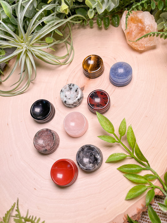 Crystal Sphere Holder/ Worry Stone