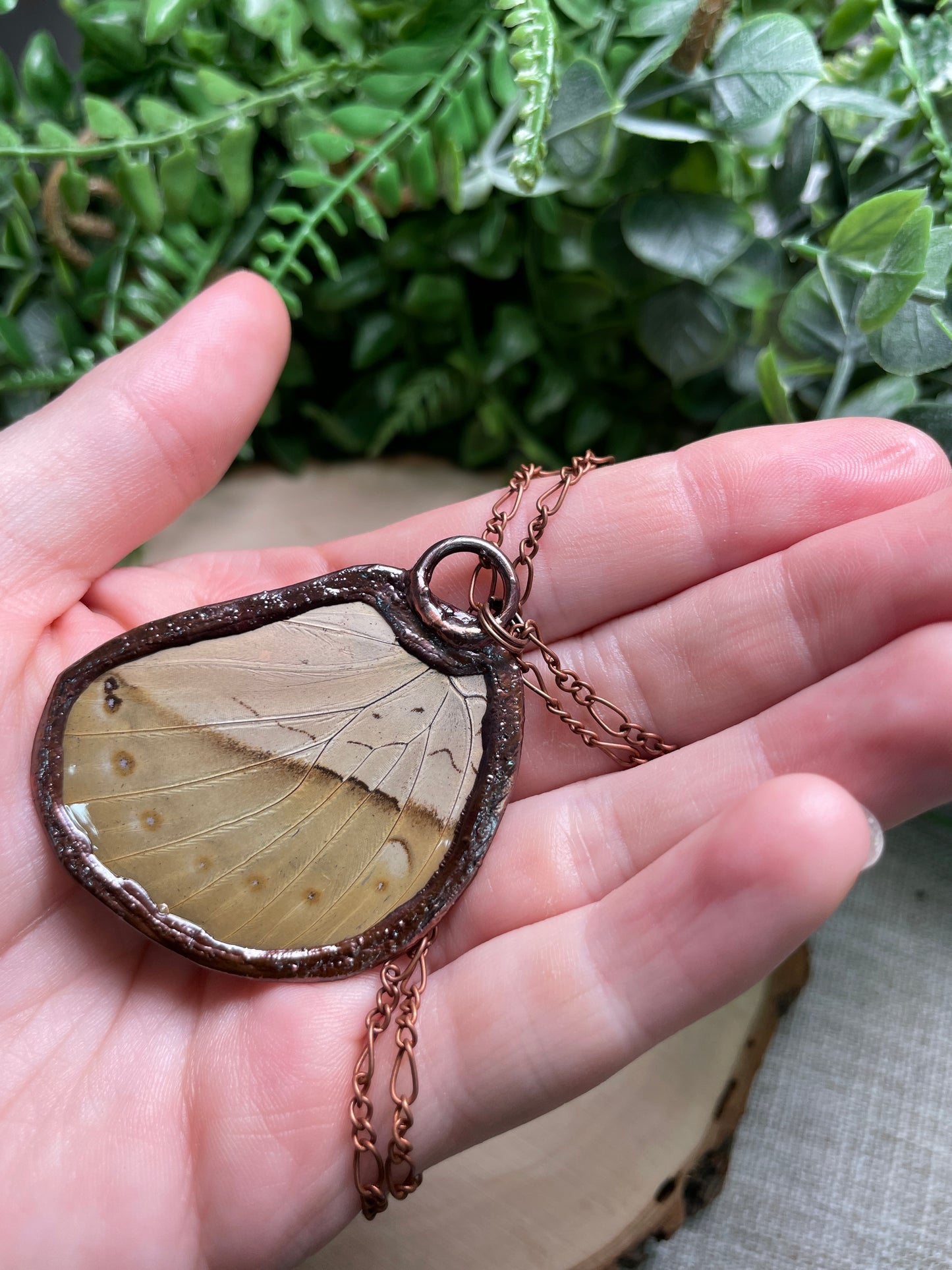 Star Ruby Butterfly Wing Necklace