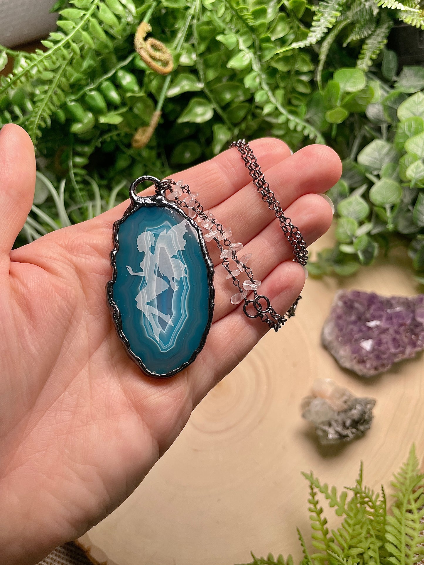 Agate Fairy Necklace