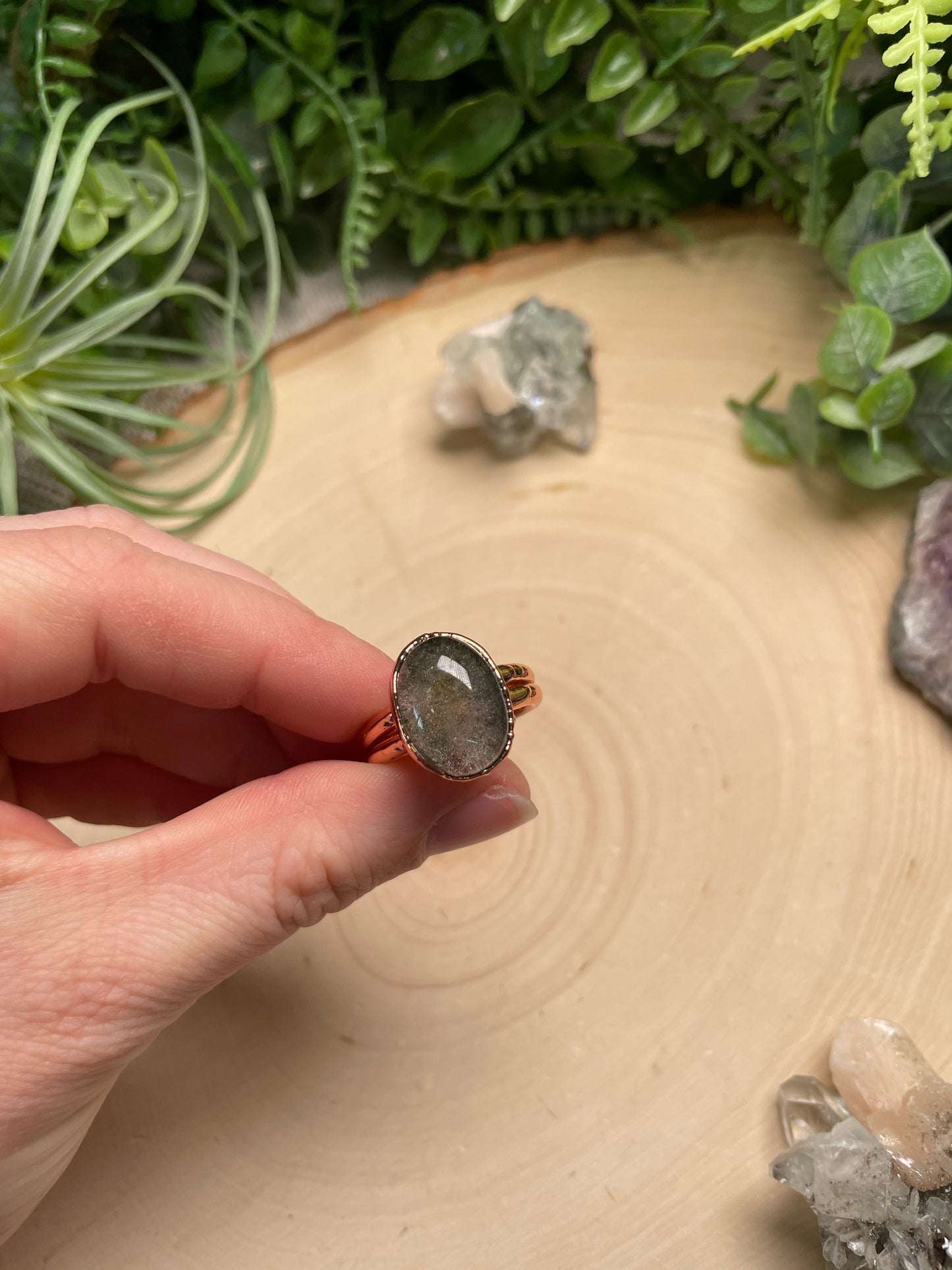 Garden Quartz Ring Size 9