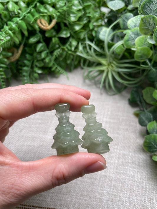 Green Aventurine Christmas Tree