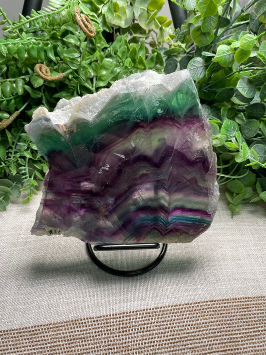 XL Rainbow Fluorite Slab