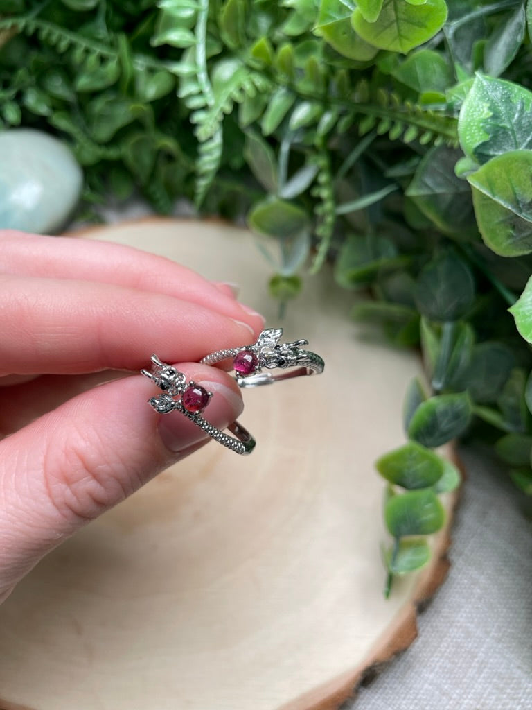 Crystal Dragon Adjustable Ring