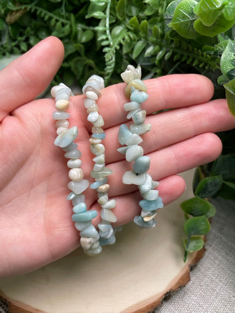 Amazonite Chip Bracelet