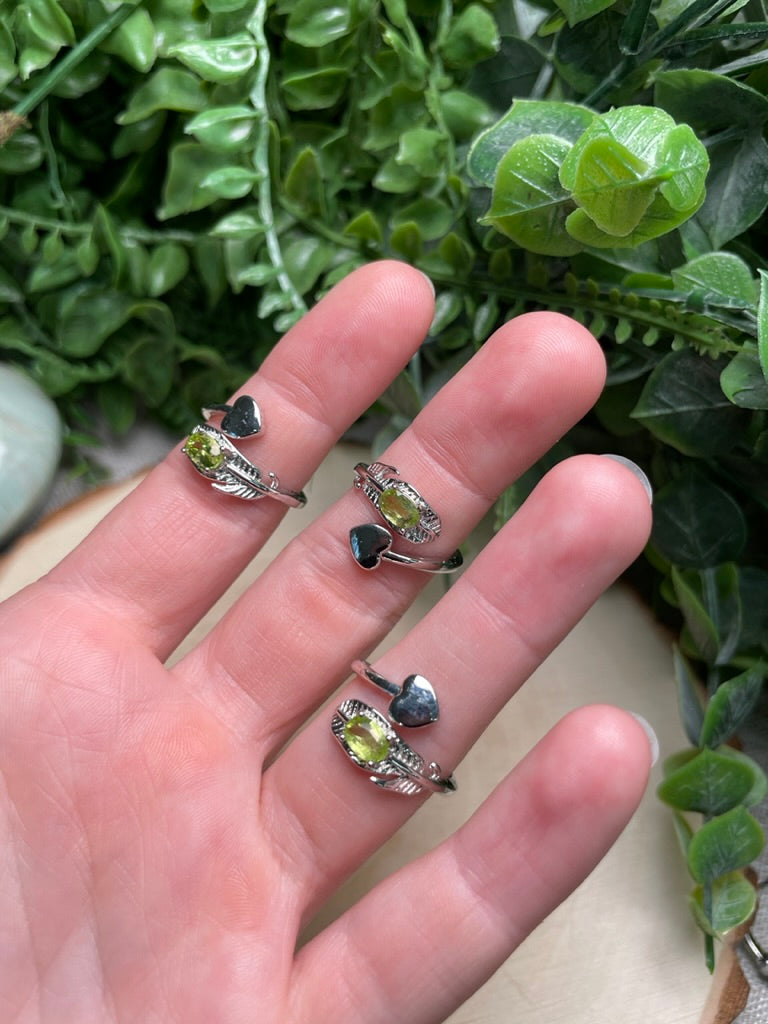 Peridot Adjustable Ring