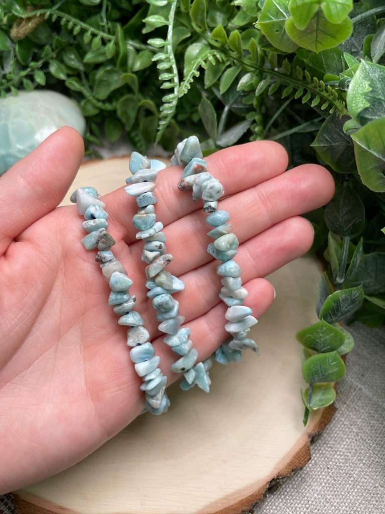 Larimar Chip Bracelet