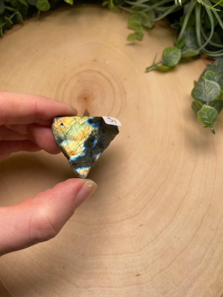 Labradorite Half-Polished Slab