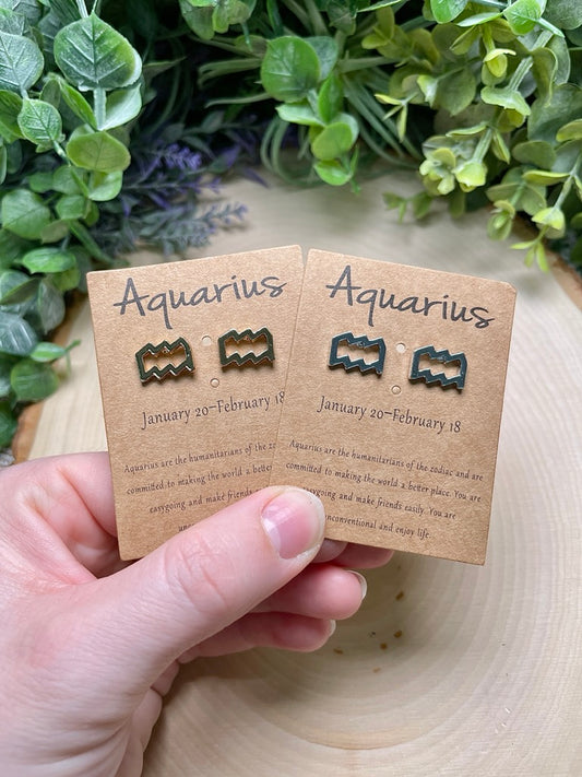 Aquarius Stud Earrings