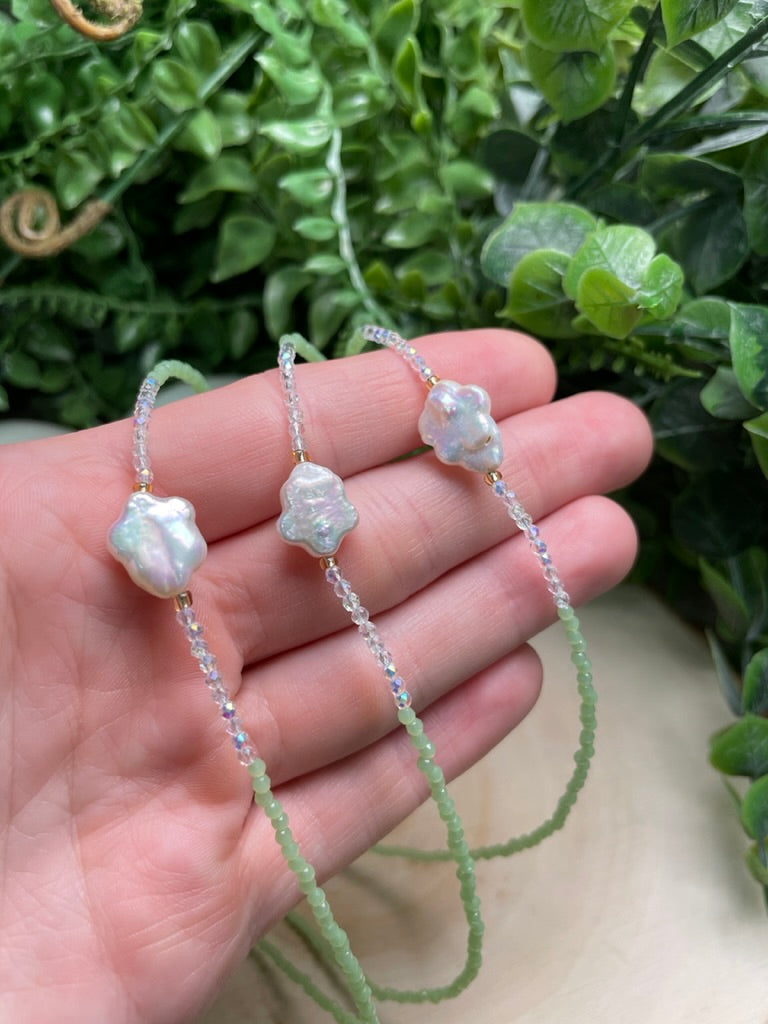 Freshwater Pearl Cloud Choker Necklace