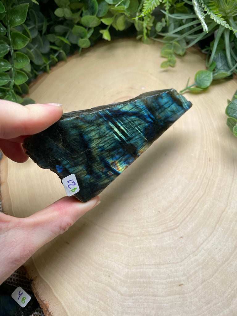 Labradorite Half-Polished Slab