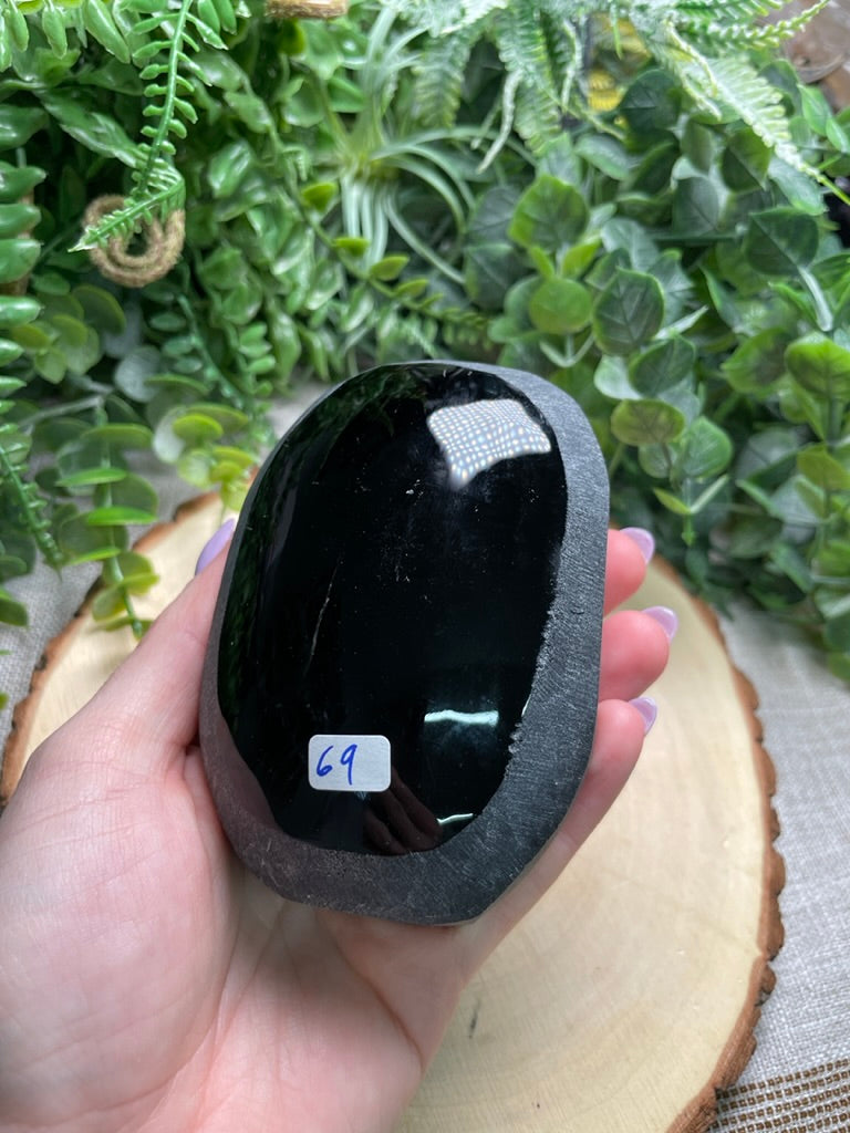 Obsidian Partially Polished Piece