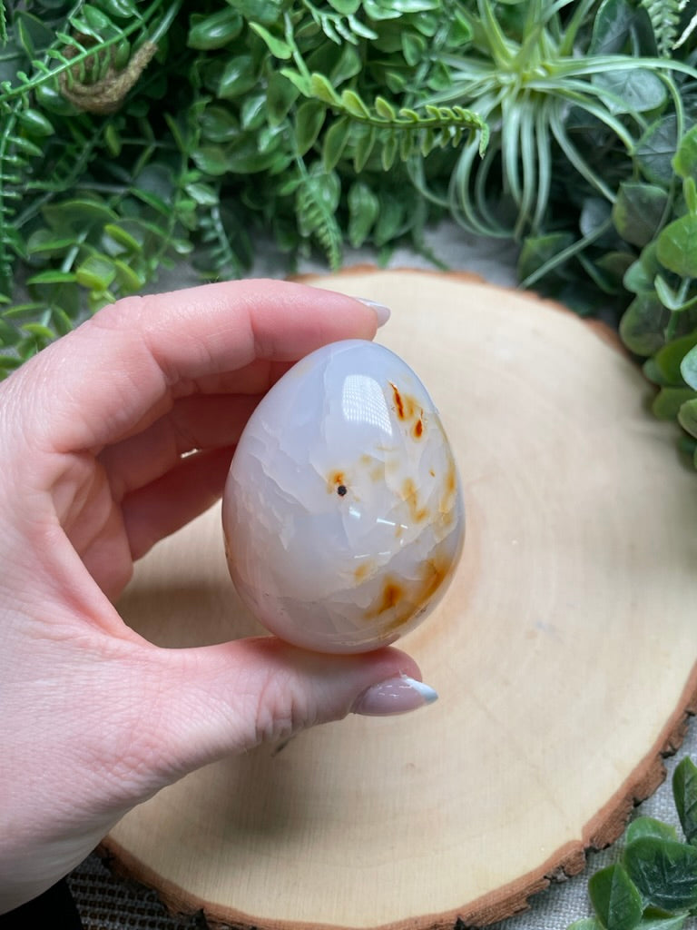 White Carnelian Egg