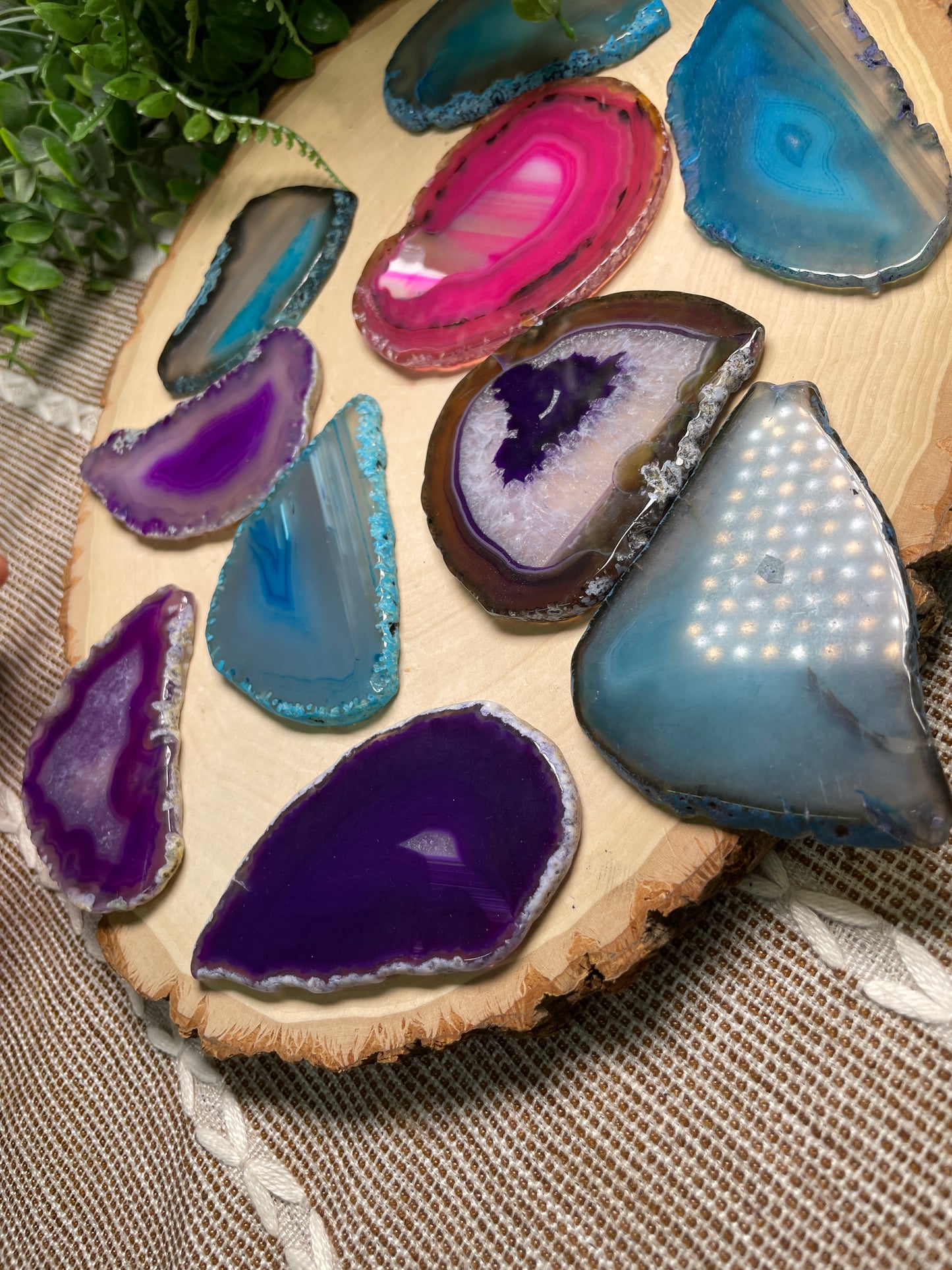 Dyed Agate Slice