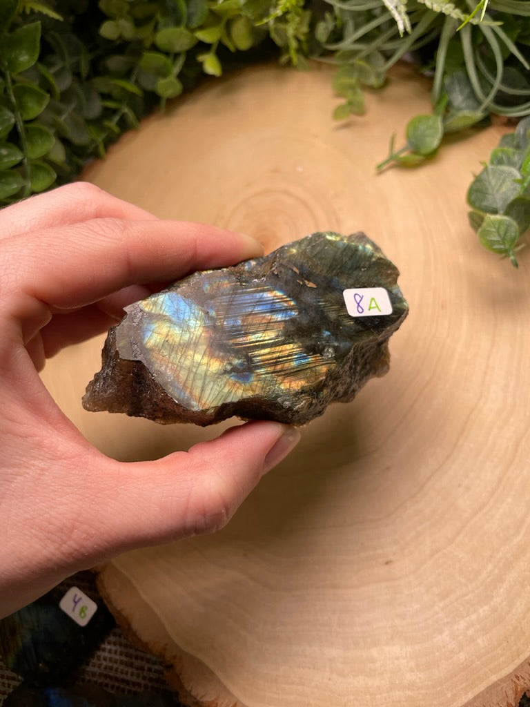 Labradorite Half-Polished Slab