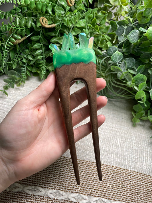 Aura Quartz Hair Stick