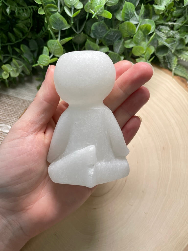 Synthetic White Jade Mini Plant Holder