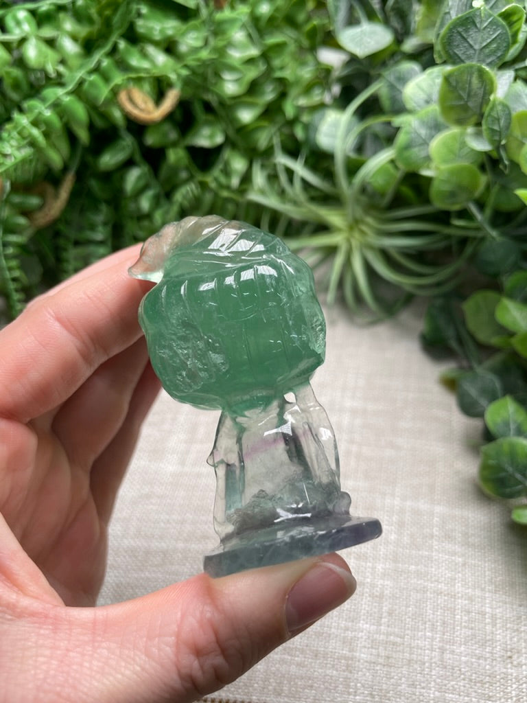 Fluorite Funko Elf (chipped hat)