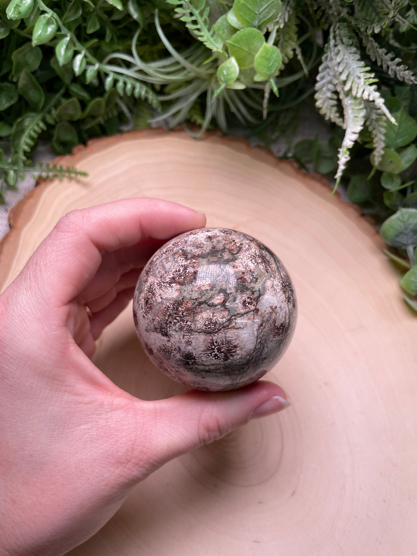 Flower Jasper Sphere