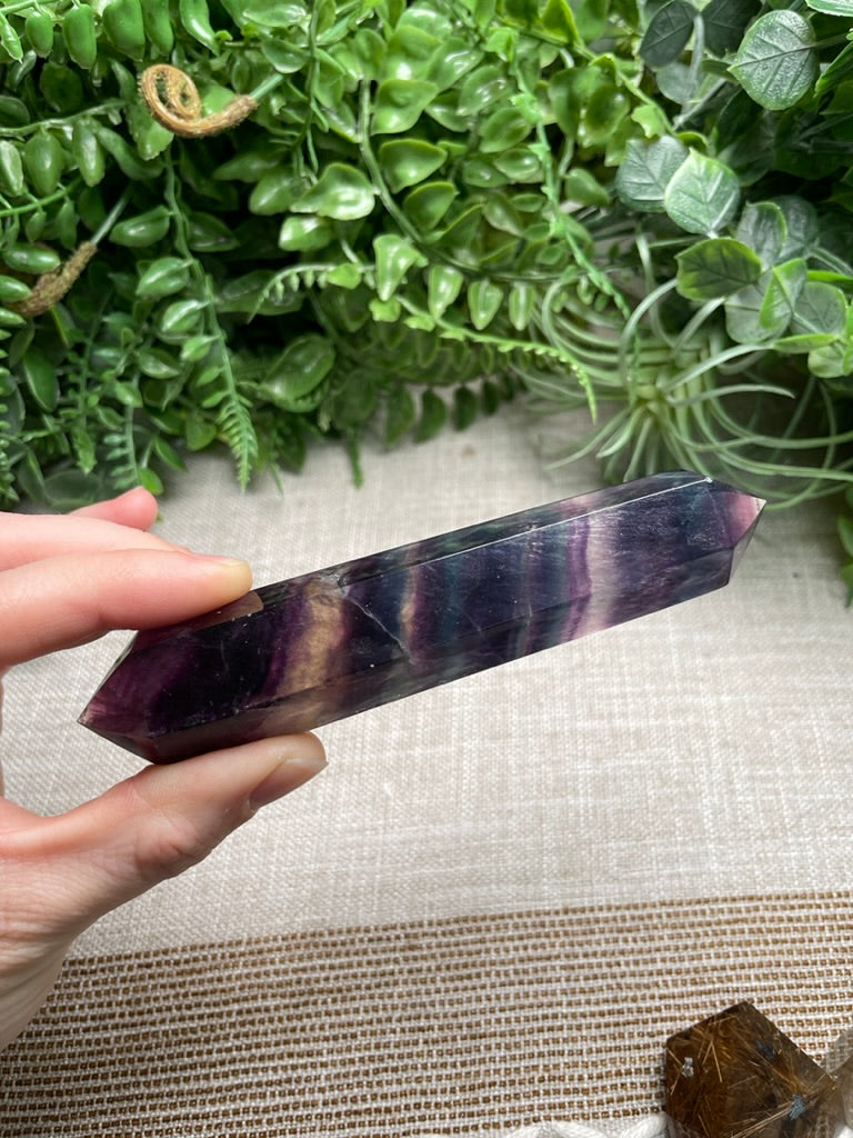 Rainbow Fluorite Wand