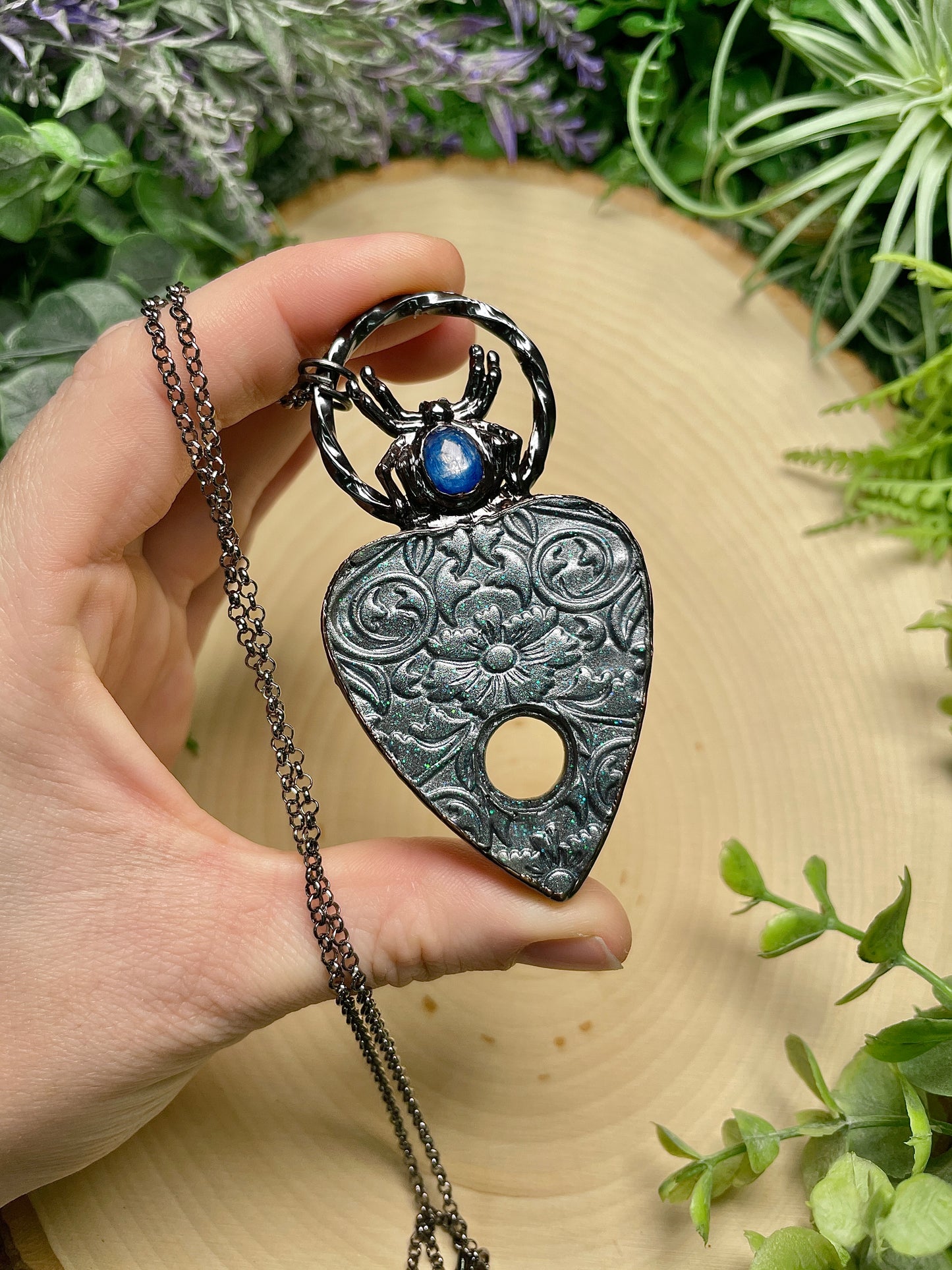 Spider Planchette Necklace