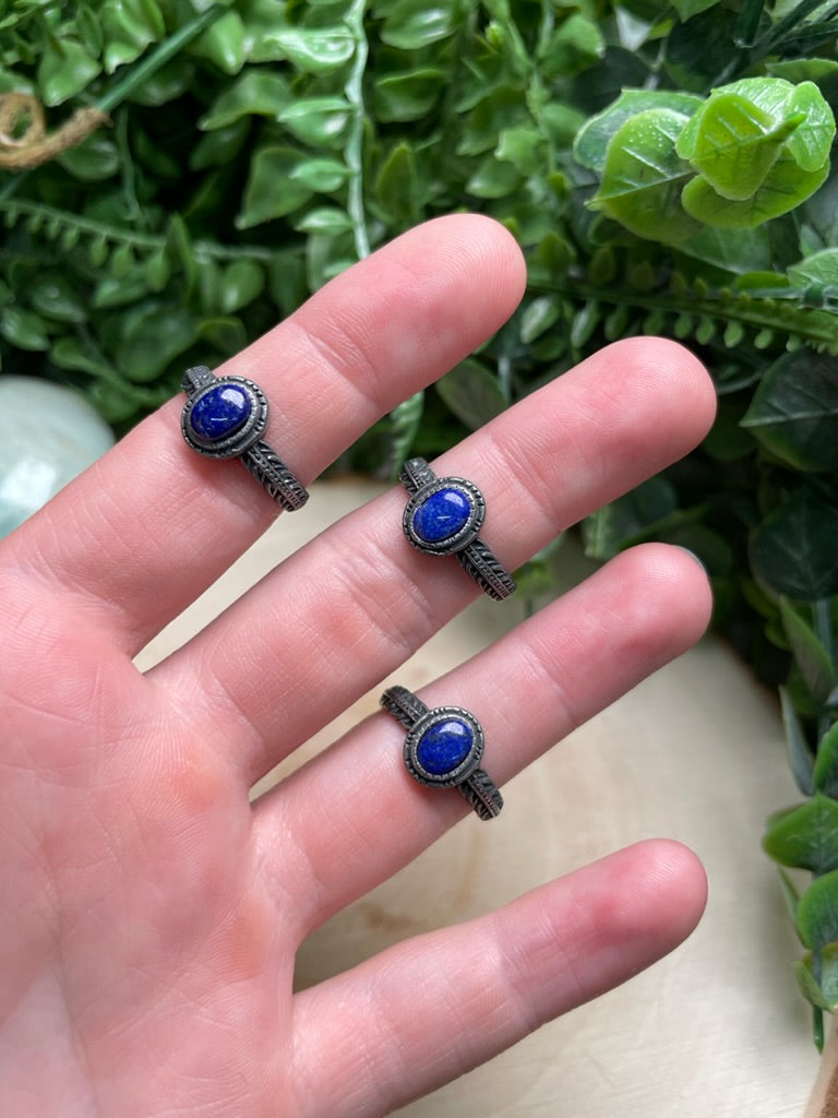 Lapis Adjustable Ring