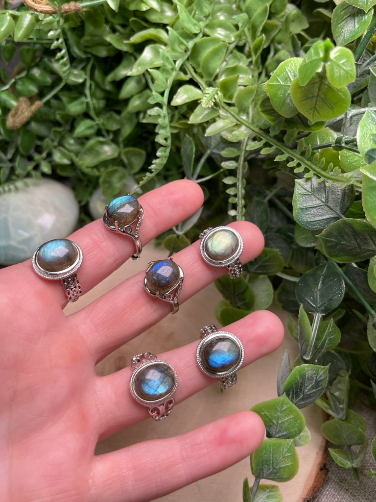 Labradorite Adjustable Ring