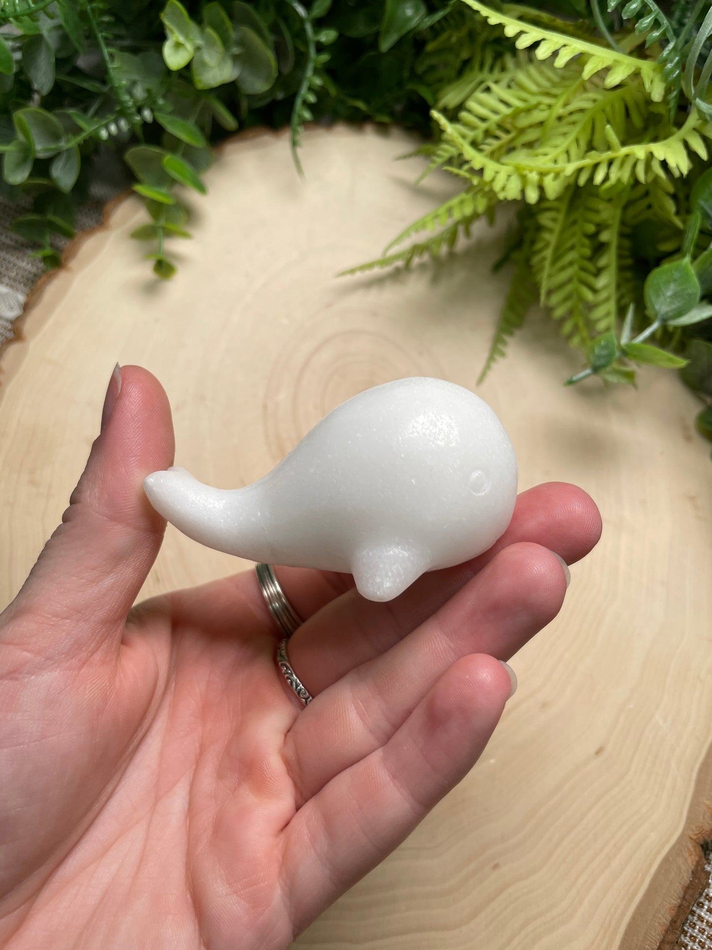 Synthetic White Jade Whale