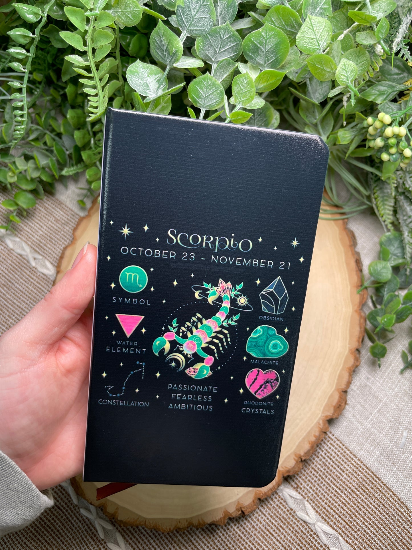 Zodiac Sign Notebook (all 12 signs available)