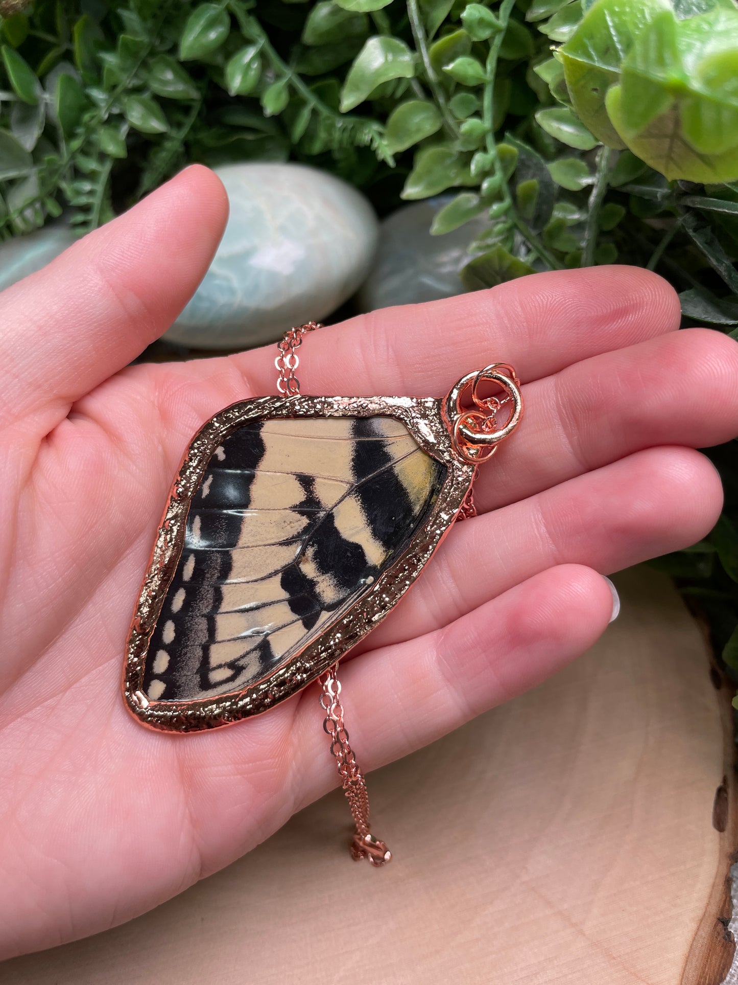 Fluorite Butterfly Wing Necklace