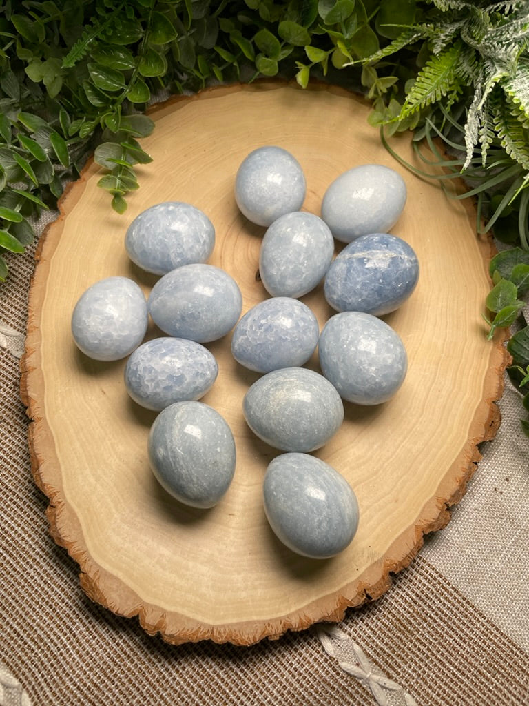Blue Calcite Egg