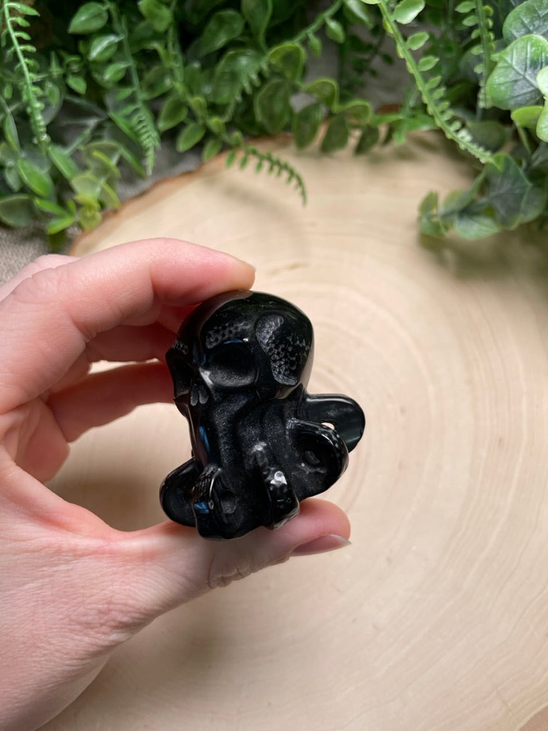 Obsidian Cthulhu Skull