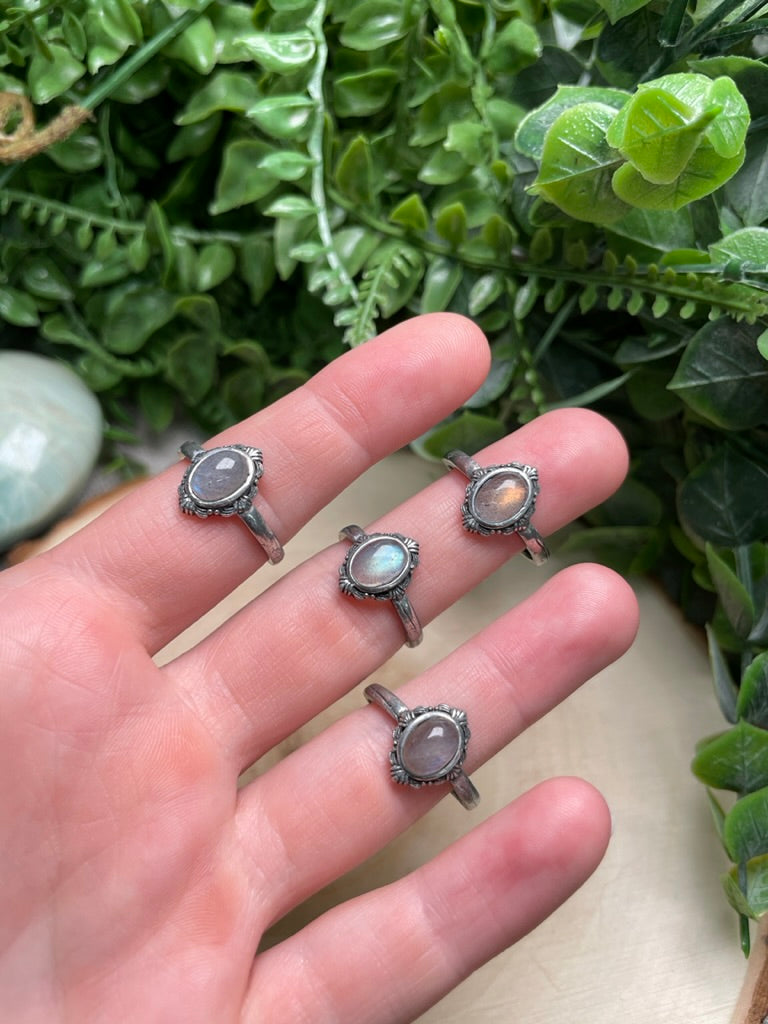 Labradorite Adjustable Ring