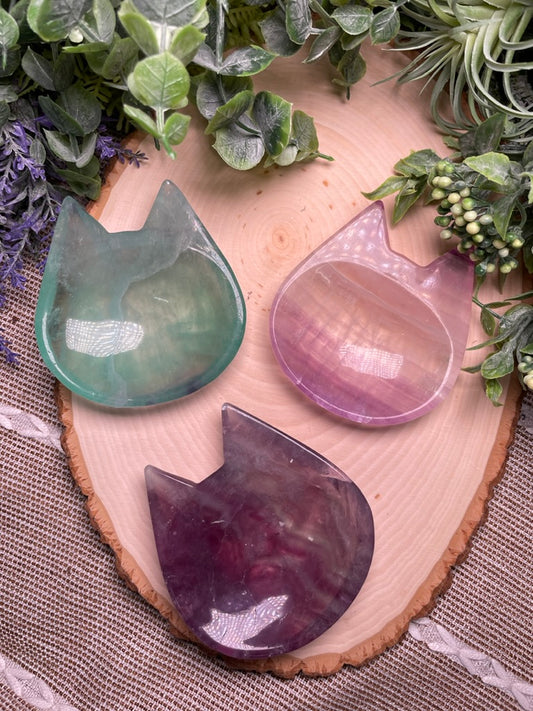 Fluorite Cat Bowl