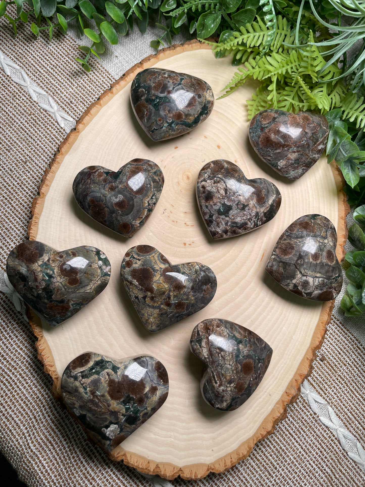 Flower Jasper Heart