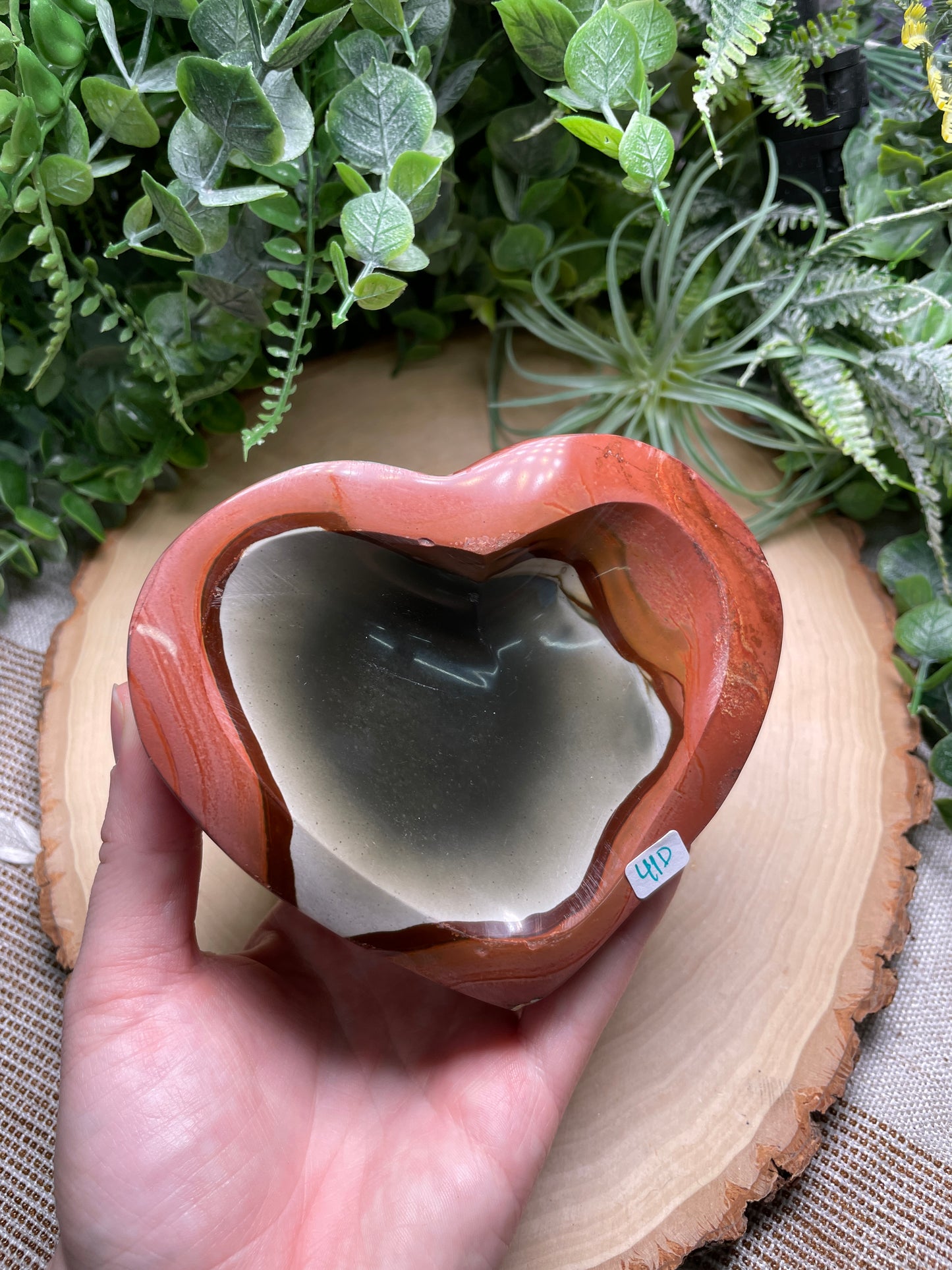 Polychrome Jasper Heart Bowl