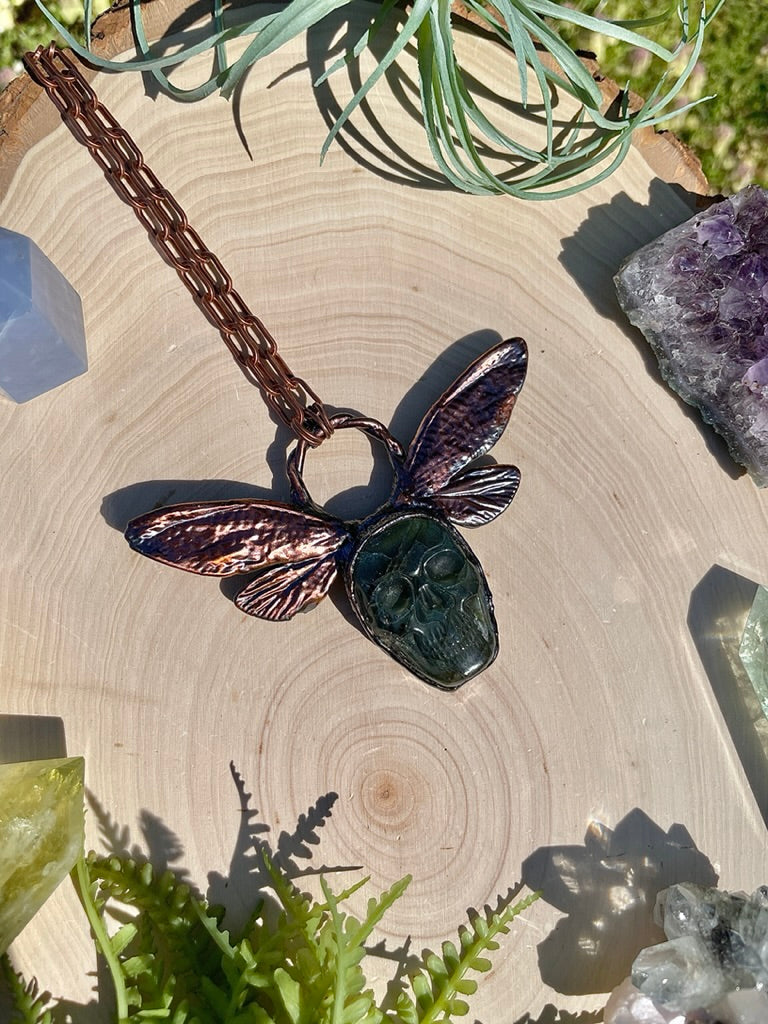 Allani- Labradorite and Real Ethically Sourced Cicada Wings Necklace