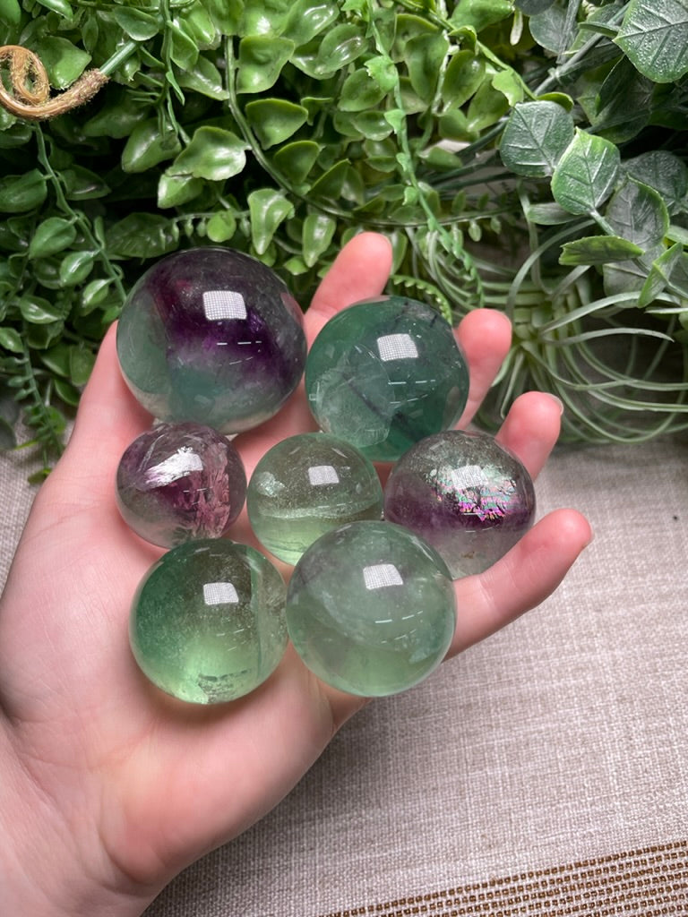 Rainbow Fluorite Sphere