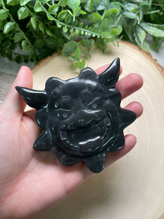 Obsidian Chinese Lion