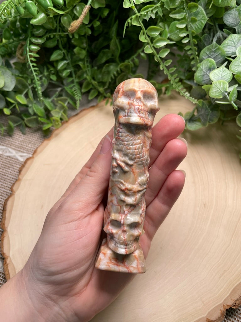 Crystal Skull Totem Pole