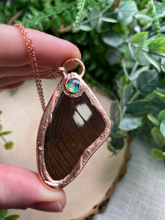 Abalone Shell Butterfly Wing Necklace