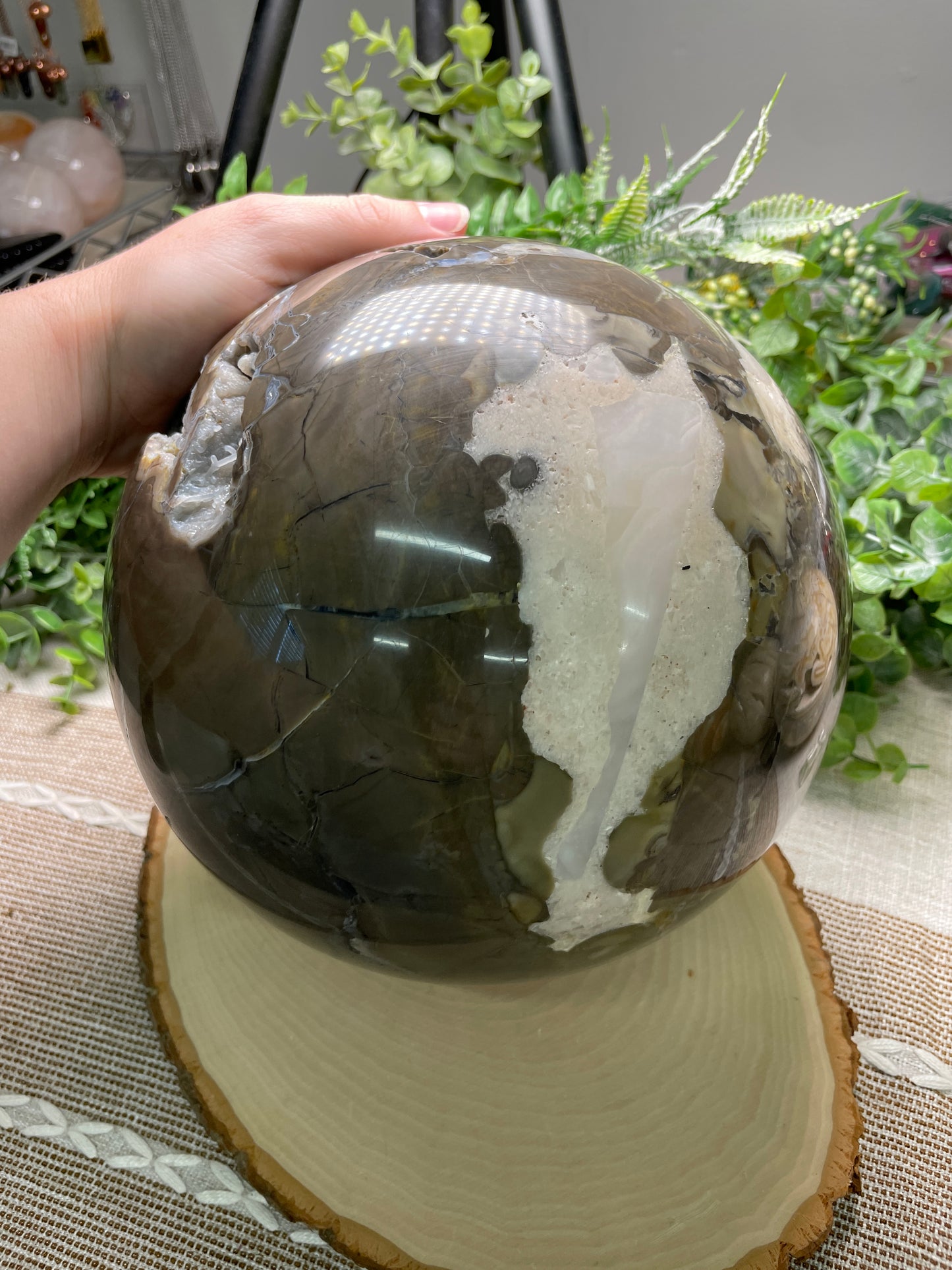 XXXL Volcano Agate Sphere