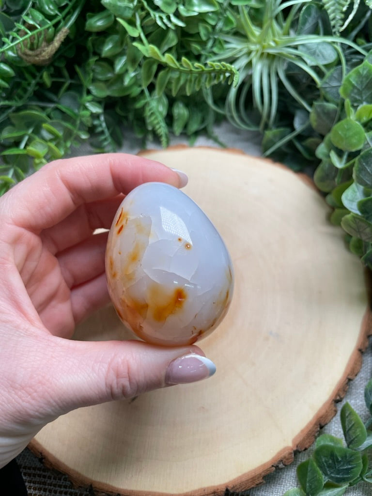 White Carnelian Egg