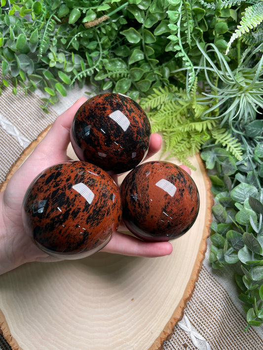 Red Obsidian Sphere