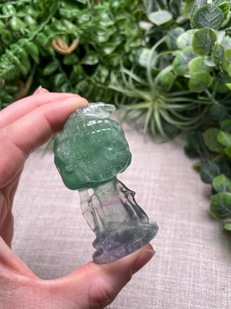 Fluorite Funko Elf (chipped hat)