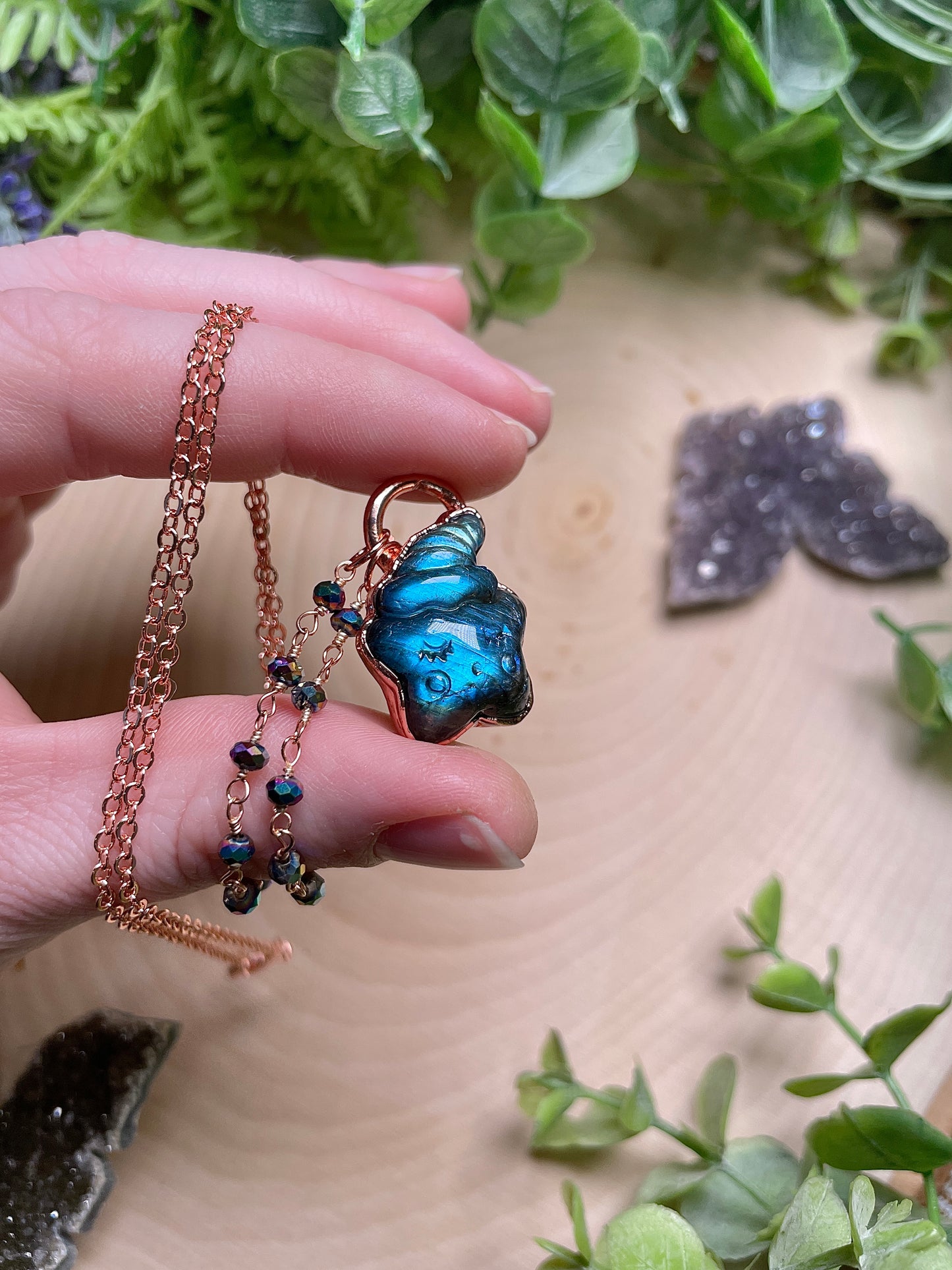 Dream Weaver- Labradorite Sleepy Star Necklace