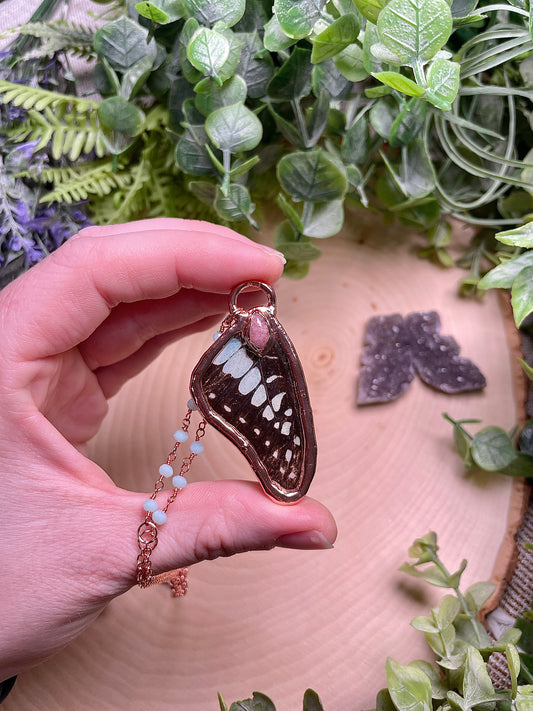 Azalea- Butterfly Wing Necklace