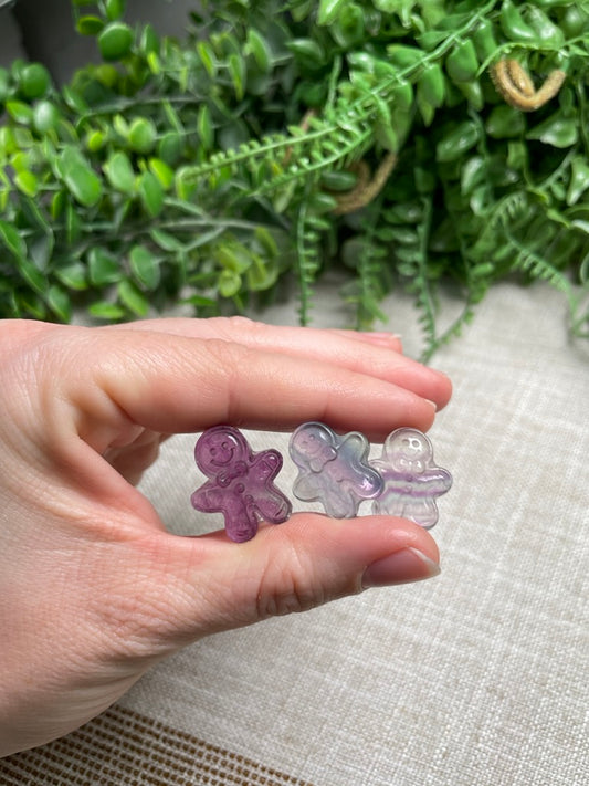 Fluorite Mini Gingerbread Man