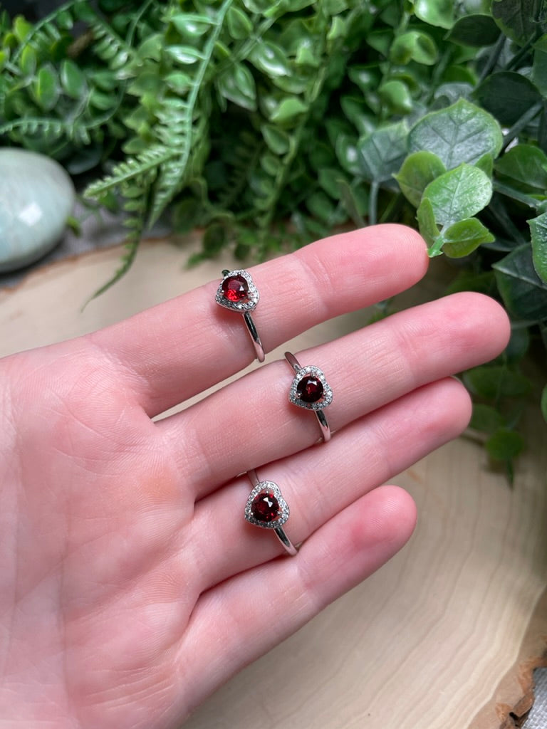 Garnet Adjustable Ring