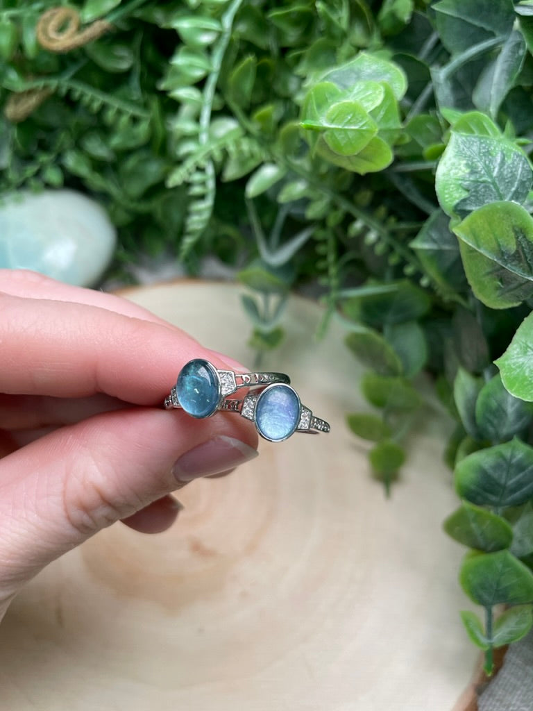 Aquamarine Adjustable Ring