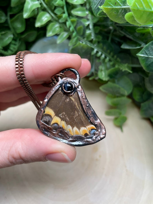 Butterfly Wing and Pietersite Necklace